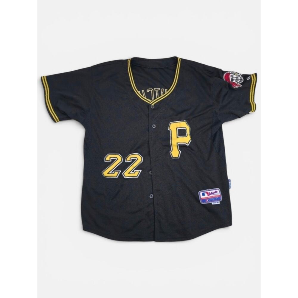 Pittsburgh‎ Pirates Majestic Andrew McCutchen Black Button Up Men's Jersey 40
